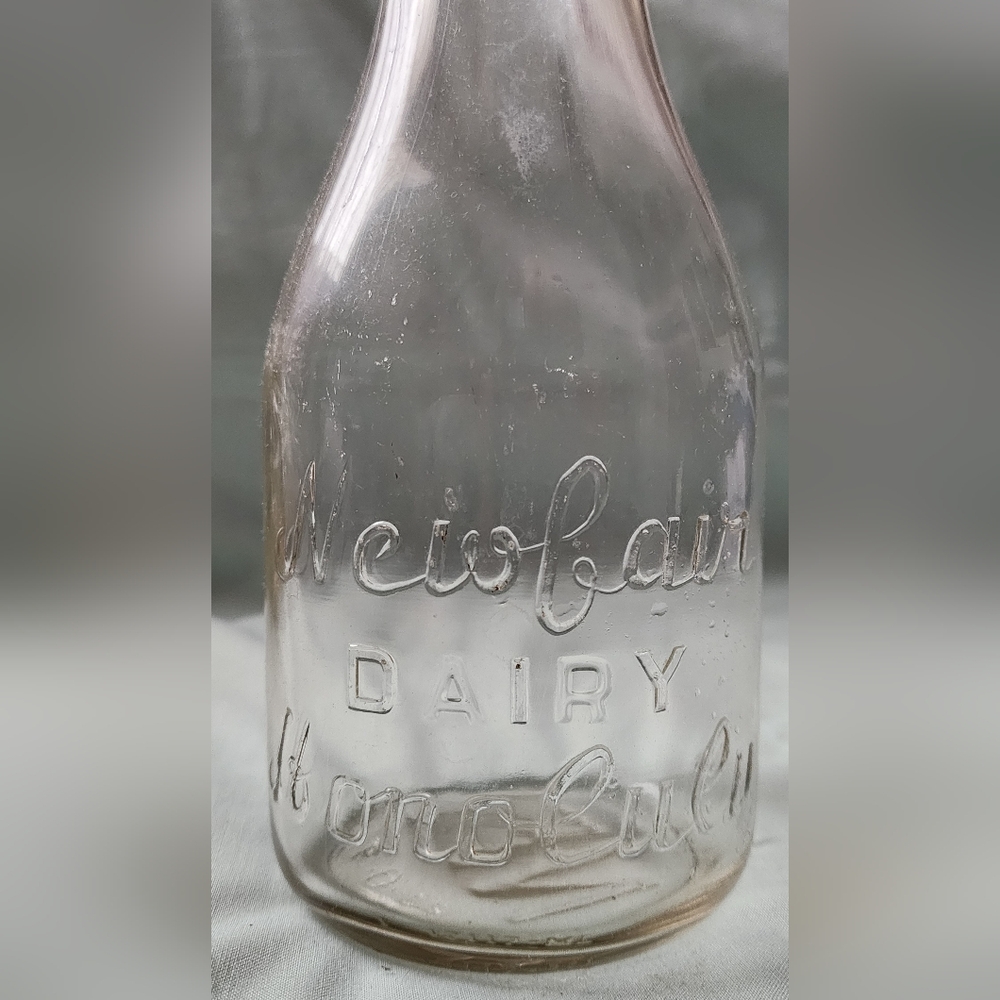 NewFair Dairy Milk  Bottle Honolulu Hawaii VINTAGE milk Bottle 1 Quart